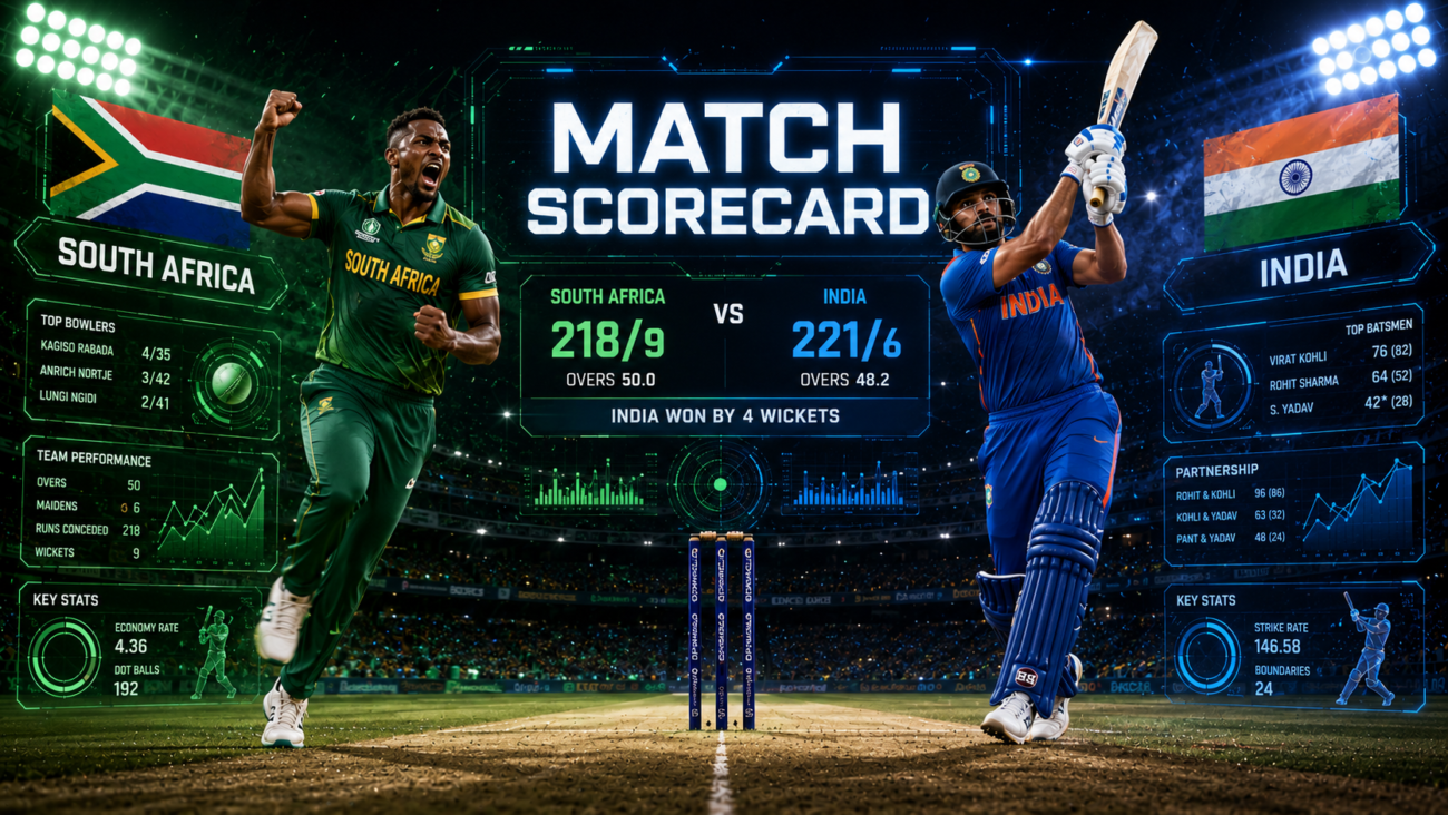 India National Cricket Team Vs South Africa National Cricket Team Match Scorecard