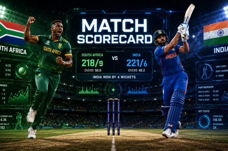 India National Cricket Team Vs South Africa National Cricket Team Match Scorecard