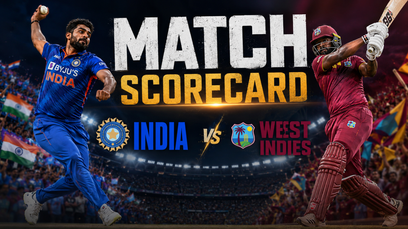 India National Cricket Team Vs West Indies Cricket Team Match Scorecard