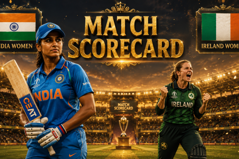 India Women’s National Cricket Team Vs Ireland Women’s National Cricket Team Match Scorecard