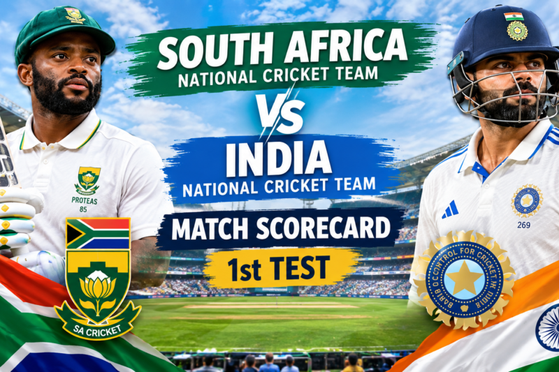 South Africa National Cricket Team Vs India National Cricket Team Match Scorecard 1st Test